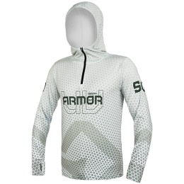 Bluza z kapturem Delphin UV ARMOR 50+ Olive - rozmiar L