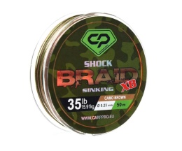 Carp Pro Diamond Shock Braid X8 0,23 mm 35 lb 50 m - plecionka strzałowa