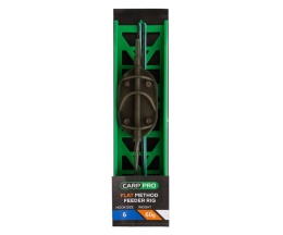 Carp Pro Flat Koszyk Method Feeder Rig 60 g - gotowy zestaw karpiowy z haczykiem nr 6
