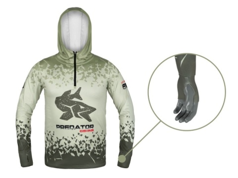 Bluza z kapturem Delphin UV ARMOR 50+ Predator Rozmiar M