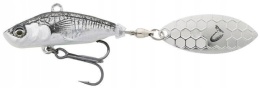 Savage Gear 3D Sticklebait Tailspin 8 cm 18 g Black Silver - wirujący ogonek