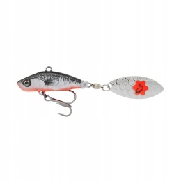 Savage Gear 3D Sticklebait Tailspin 8 cm 18 g Black Red - wirujący ogonek