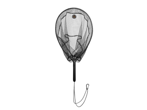 Podbierak spinningowy Delphin SHORX z gumowaną siatką 45 × 35 cm