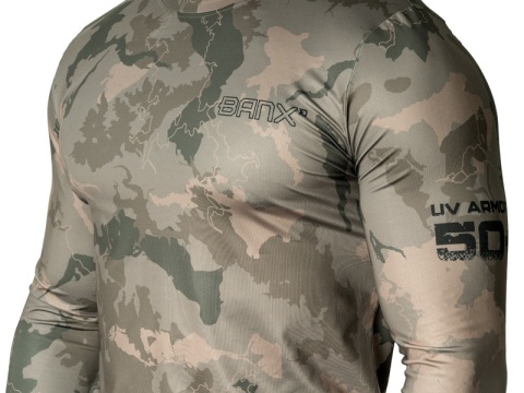Koszulka wędkarska na długi rękaw Delphin UV ARMOR 50+ BANX MORO rozmiar M
