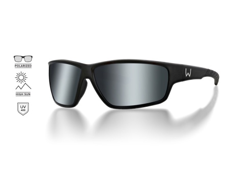 WESTIN OKULARY W6 SPORT Matte Black - LB Smoke LM Silver Flash AR Blue