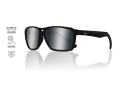Okulary polaryzacyjne Westin W6 Street 100 Matte Black Silver Flash z etui