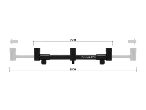 Regulowany buzz bar Delphin FlexiBUZZ XL na 3 wędki