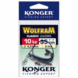 KONGER PRZYPON WOLFRAM STRONG 45cm/10kg OP.x2 SZT