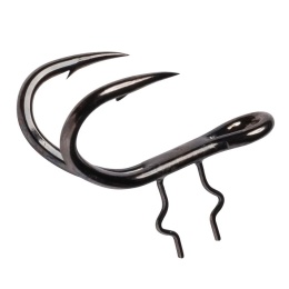 Madcat black nickel 4x double shad hooks haki podwójne do przynęt gumowych 4/0 4szt